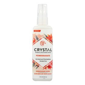 Crystal Essence Mineral Deodorant Body Spray Pomegranate - 4 Fl Oz