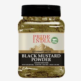 Pride of India – Black Mustard Seed Ground – Perfect Ingredient in Spice Blends – Spice up Pickles/Curries/Stews – Additives Free/Gourmet Spice – Easy