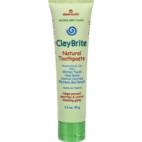 Zion Health Claybrite Natural Toothpaste - Natural Mint - 3.2 Oz