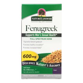 Nature's Answer - Fenugreek Seed - 90 Vegetarian Capsules