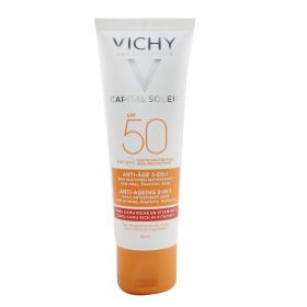 VICHY - Capital Soleil Anti-Ageing 3-In-1 Daily Antioxidant Sun Care SPF 50 - Anti-Wrinkles, Elasticity, Radiance 585231 50ml/1.69oz